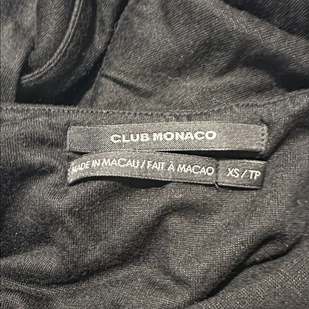 Club Monaco Black Y2K Halter Backless Wrap Dress size xs - Picture 6 of 8